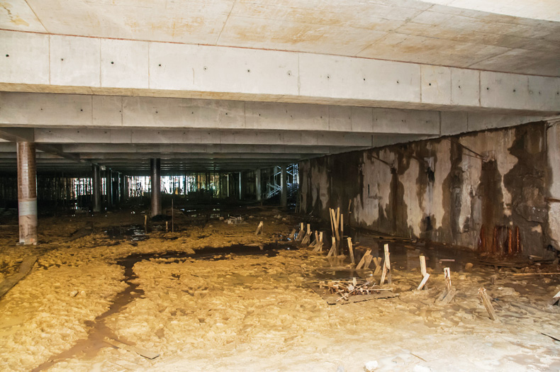 Obras para saunas e vestiários subterrâneos seguem em andamento