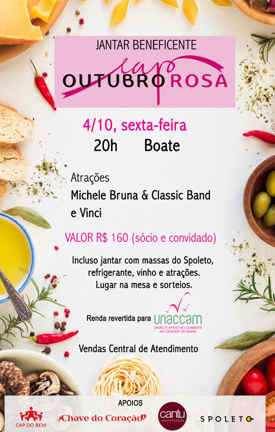 Clube Paulistano - Jantar Beneficente Outubro Rosa
