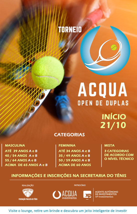 Clube Paulistano - Torneio-Acqua-Open-de-Duplas