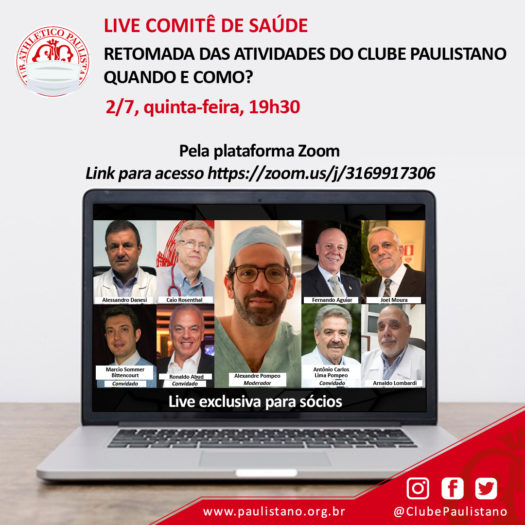 Clube Paulistano - Live Comitê Saúde